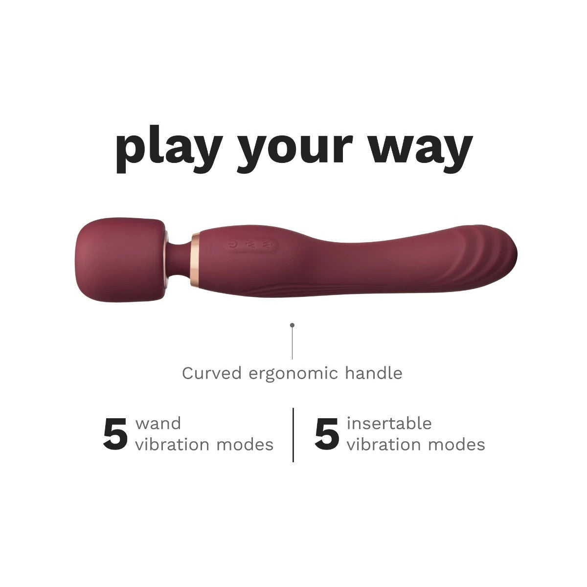 Le Wand - Fusion G 2-in-1 Wand Vibrator - Boutique Séduction