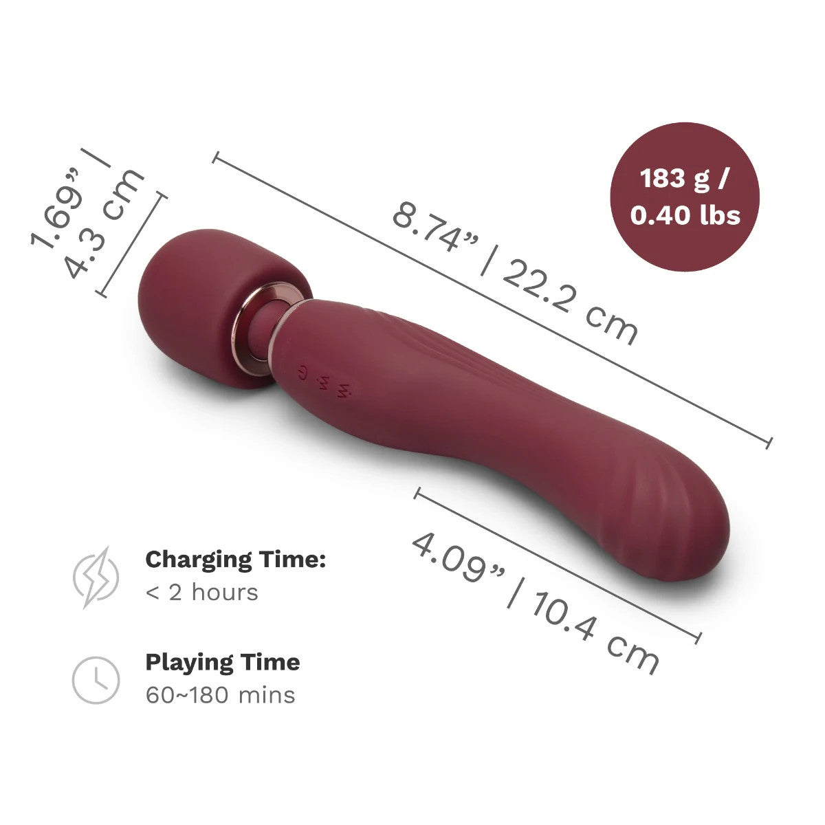 Le Wand - Fusion G 2-in-1 Wand Vibrator - Boutique Séduction