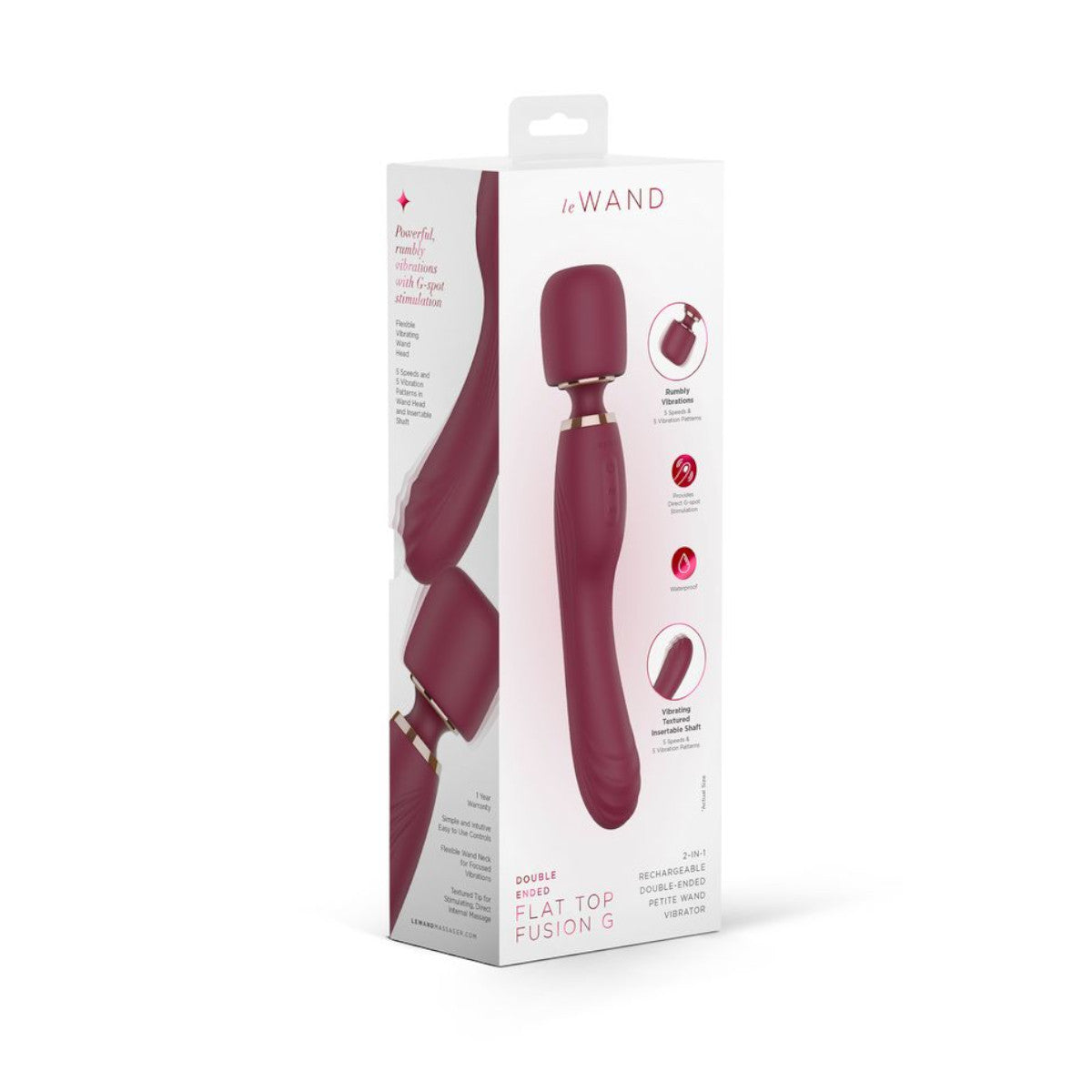 Le Wand - Fusion G 2-in-1 Wand Vibrator - Boutique Séduction