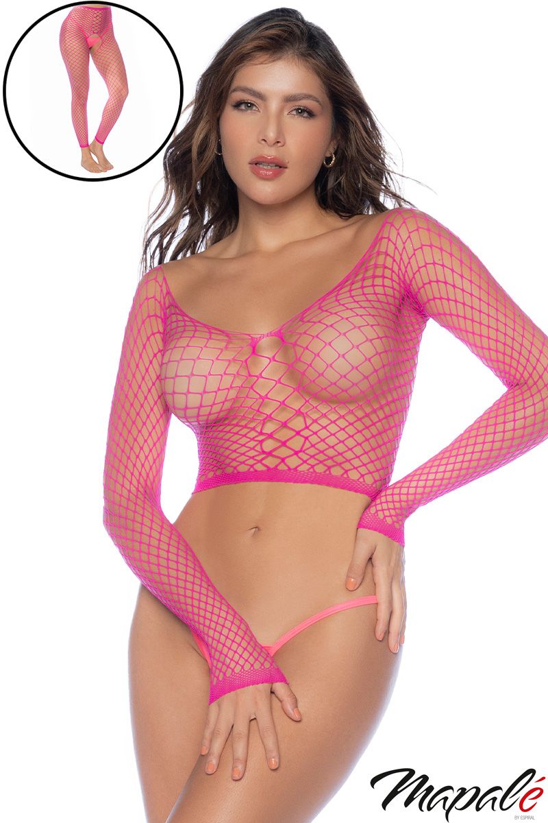 Footless Pantyhose W/Open Crotch Mapalé - Boutique Séduction