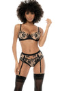 Contrast Lace 3Pc Set Mapalé - Boutique Séduction