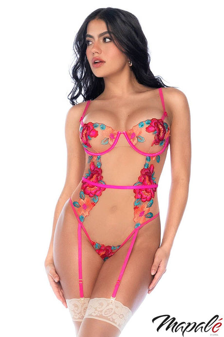 Mapalé - Sheer Lace Teddy - Boutique Séduction