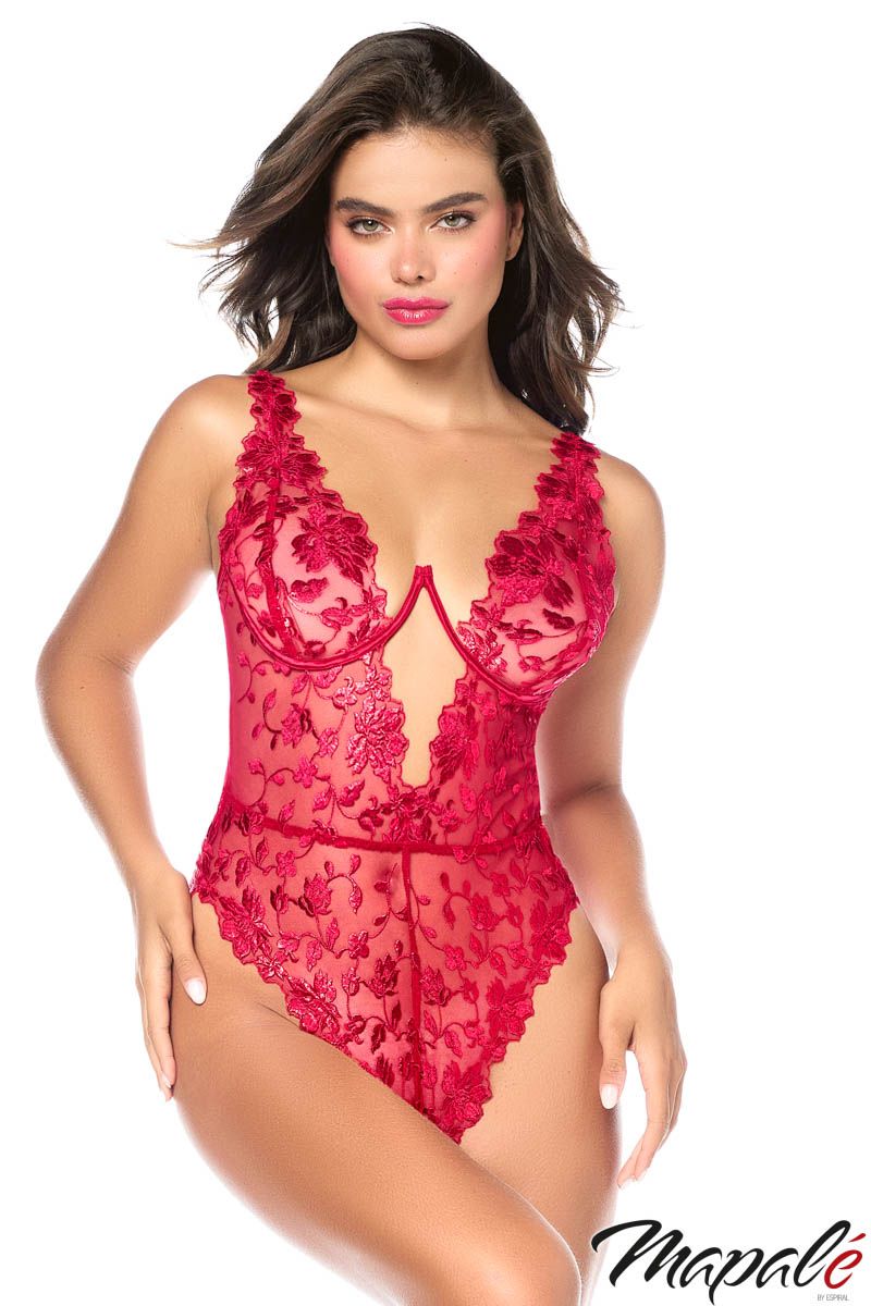 Mapalé - Roses Lace Teddy - Boutique Séduction