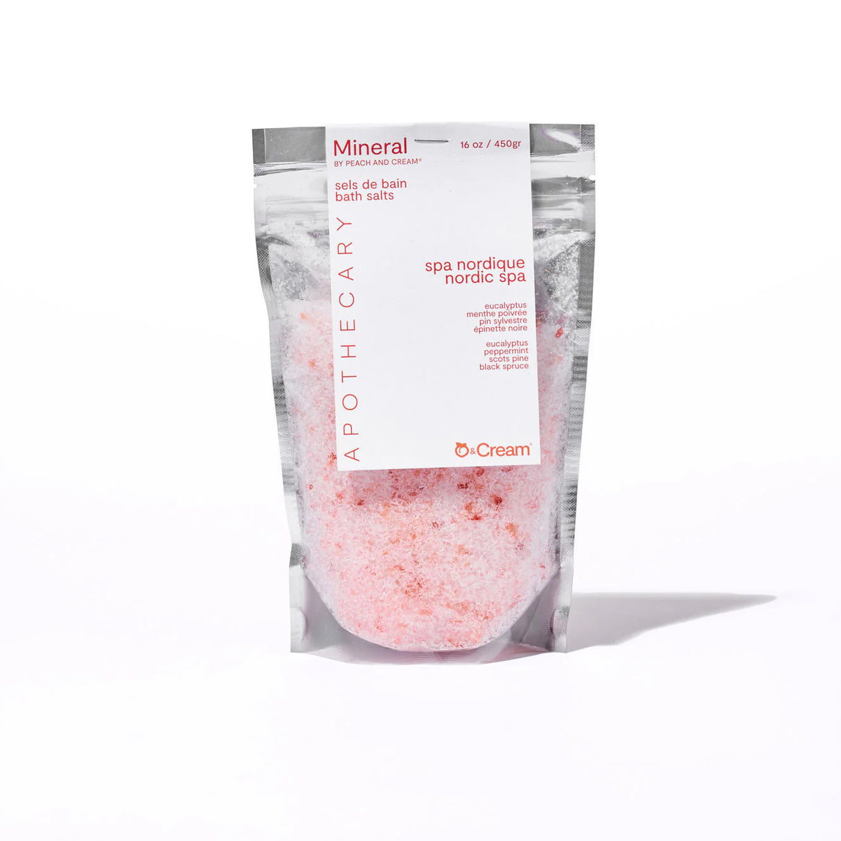Mineral Bath Salts Peach & Cream - Boutique Séduction