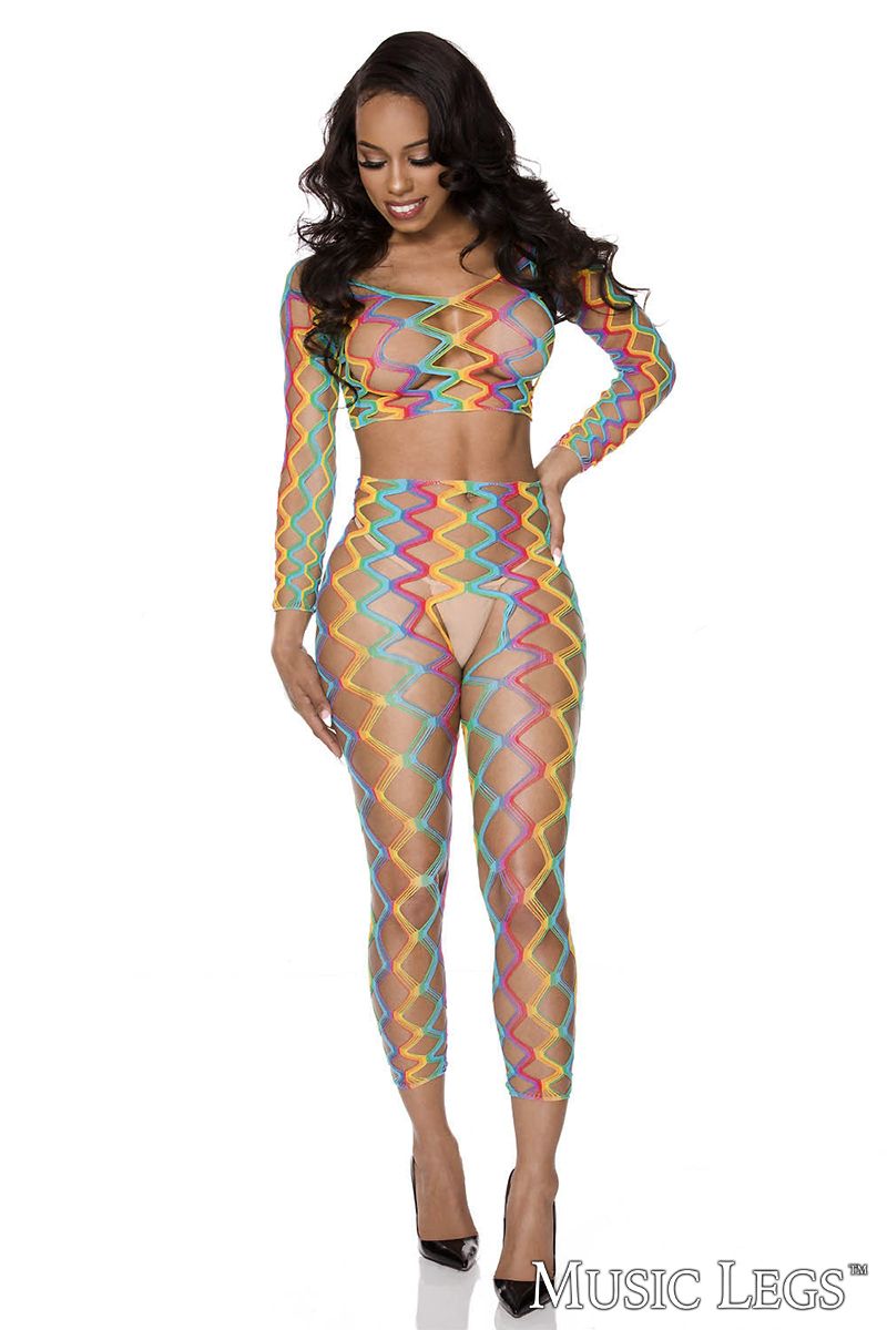 Music Legs - 2Pc Rainbow Set - Boutique Séduction
