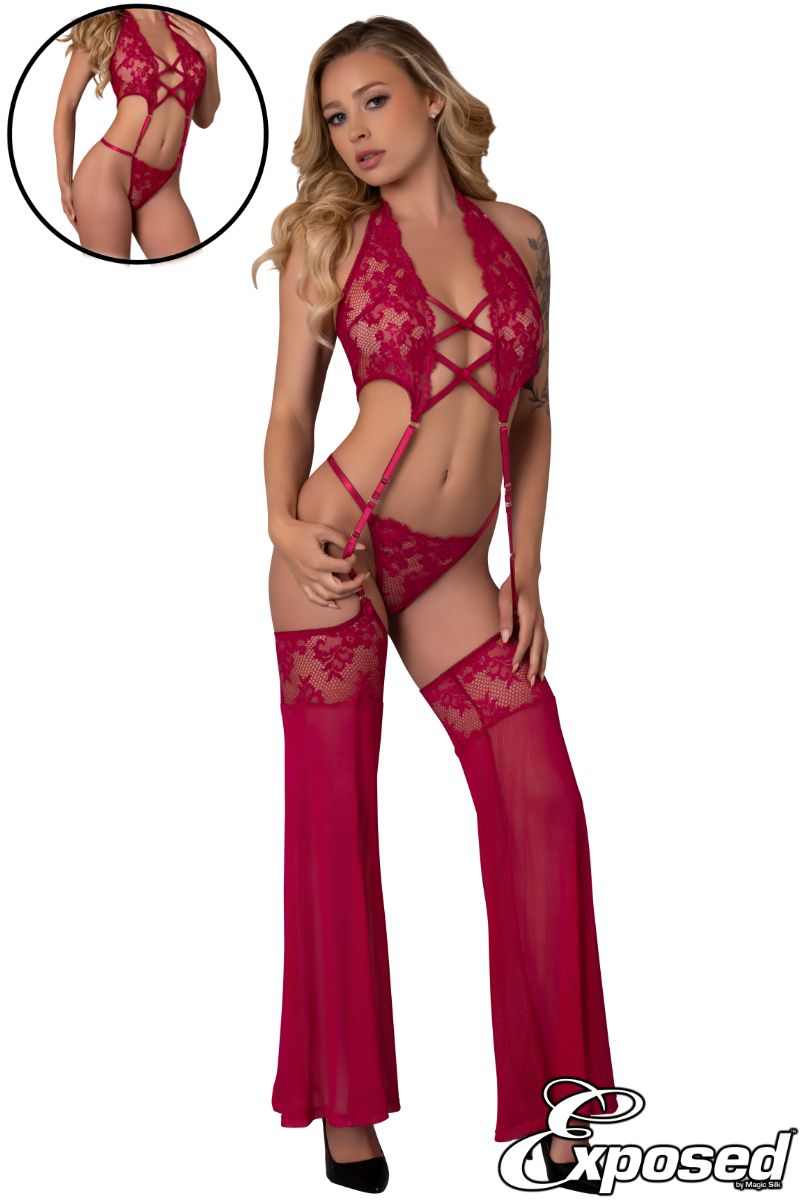 Exposed - 3Pc Lace Set - Boutique Séduction
