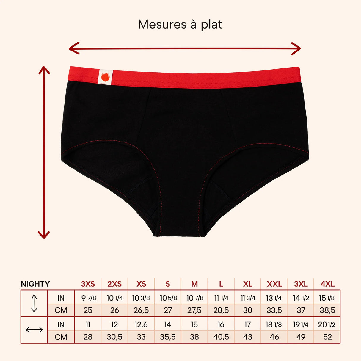 Mme l'Ovary - La Nighty ✦ Overnight Menstrual Panties - Boutique Séduction