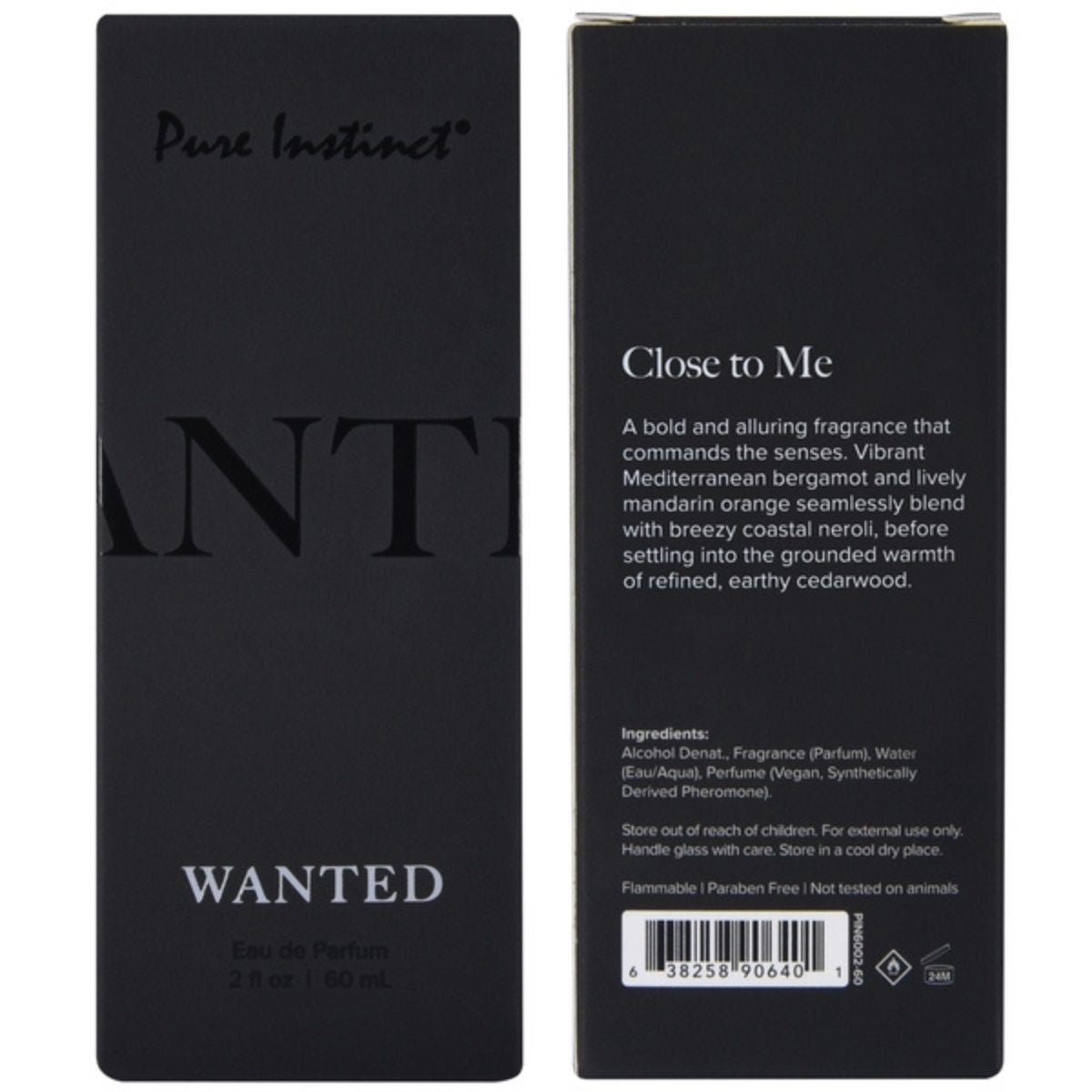 Wanted Pheromone Infused Perfume Pure Instinct - Boutique Séduction