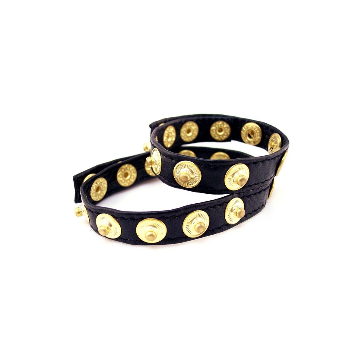 Rouge - Leather Double Multi Snap Strap - Boutique Séduction