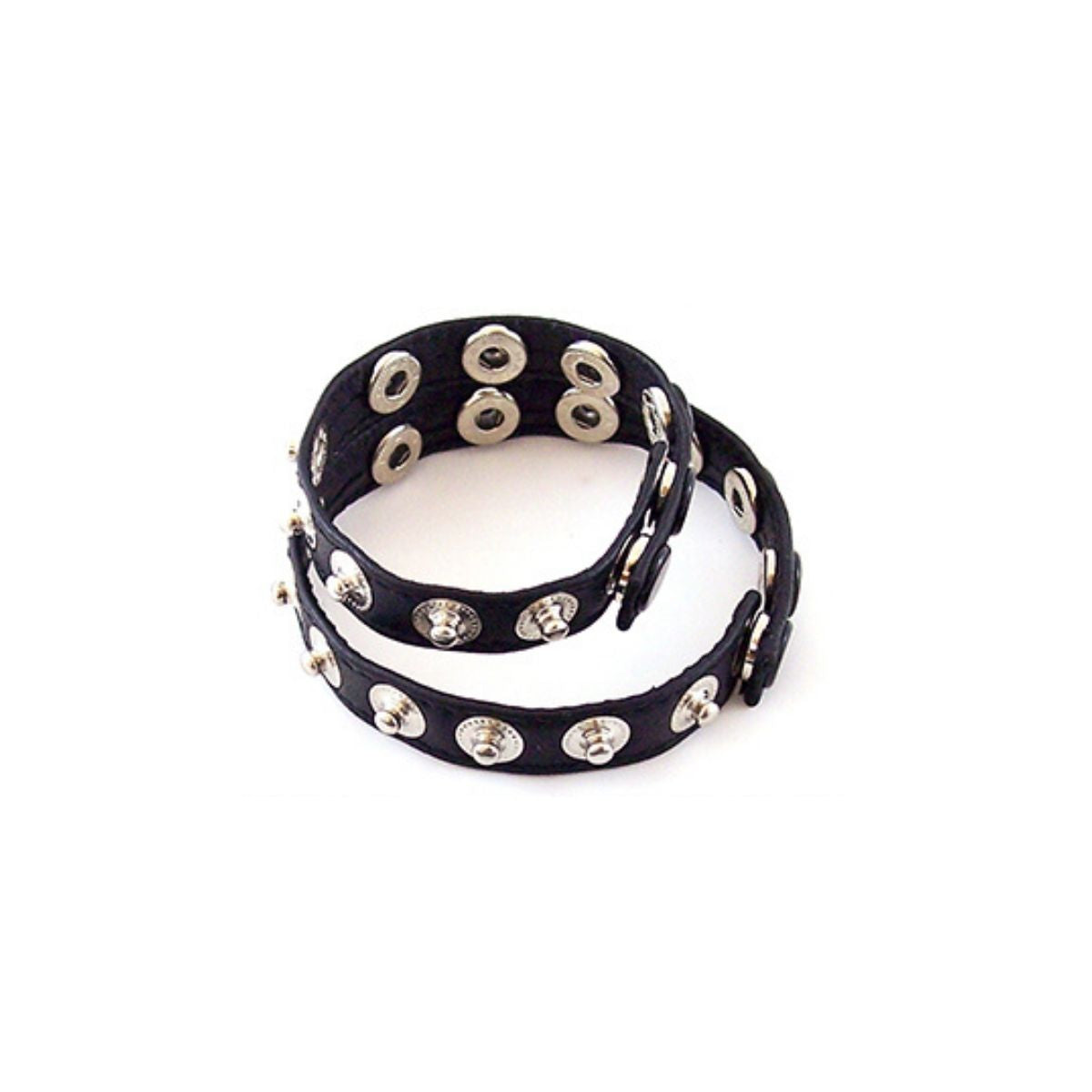 Rouge - Leather Double Multi Snap Strap - Boutique Séduction