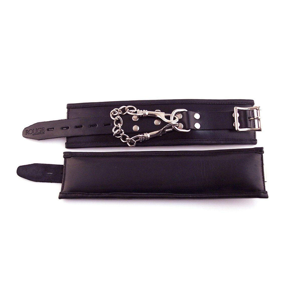 Rouge - Leather Padded Wrist Cuffs - Boutique Séduction