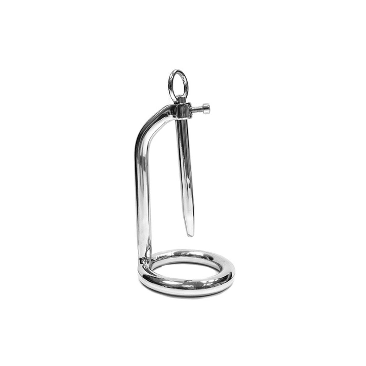 Rouge - Stainless Steel Chastity Ring & Urethral Probe 45mm - Boutique Séduction