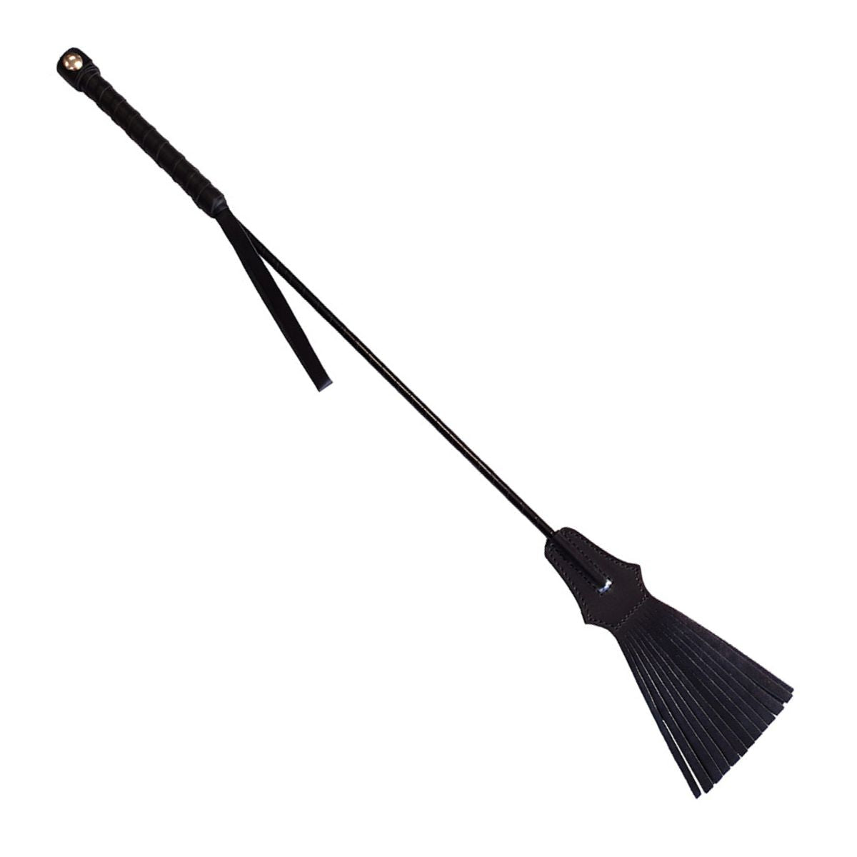 Rouge - Leather Tasselled Riding Crop - Boutique Séduction