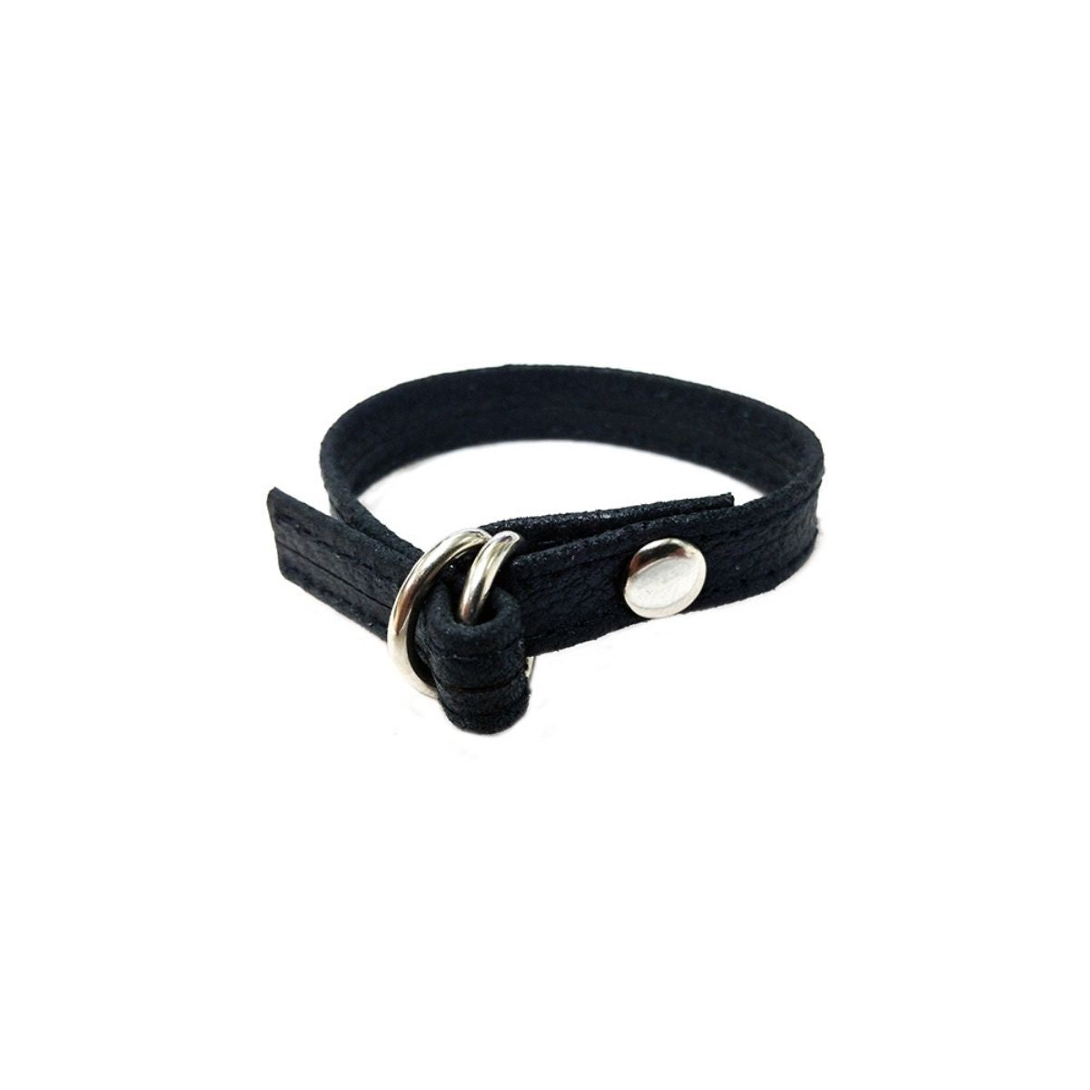 Rouge - Leather Double D-Ring Cock Strap - Boutique Séduction