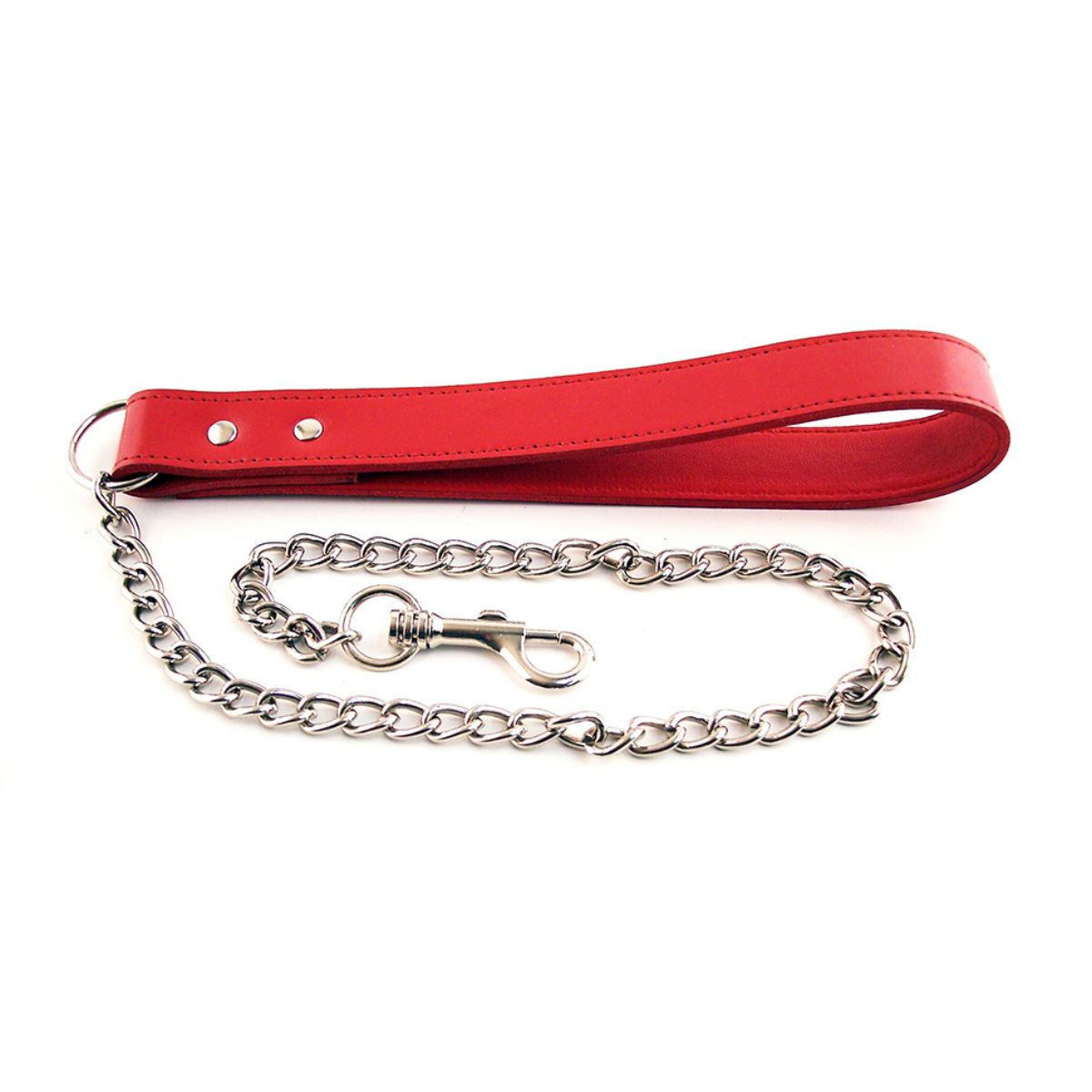 Rouge - Leather Leads with Chain - Boutique Séduction