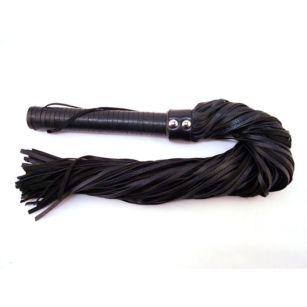 Rouge - Leather Handle Flogger - Boutique Séduction