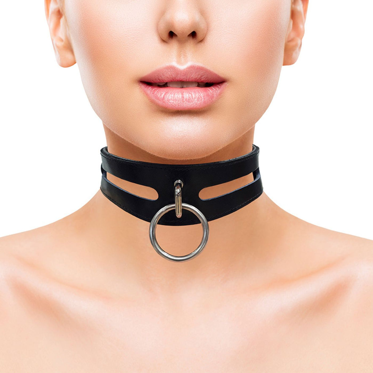 Collier de Bondage en Cuir Tendance