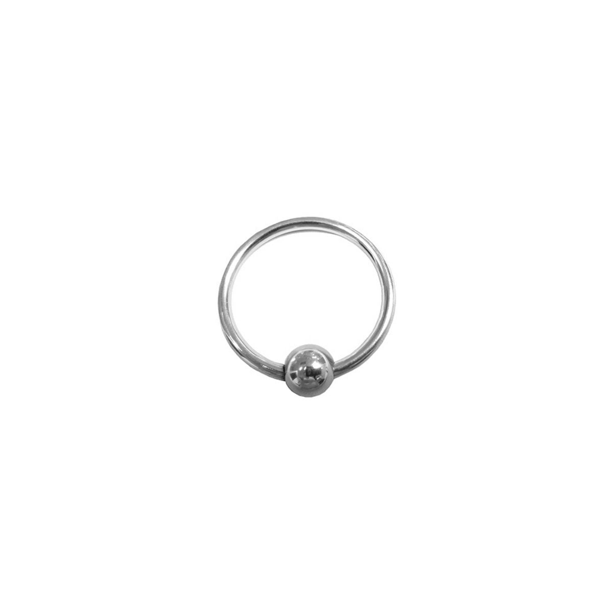 Rouge - Stainless Steel Glans Ring with Ball - Boutique Séduction