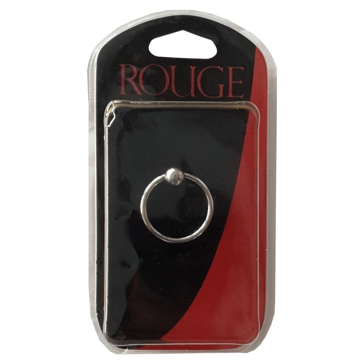 Rouge - Stainless Steel Glans Ring with Ball - Boutique Séduction
