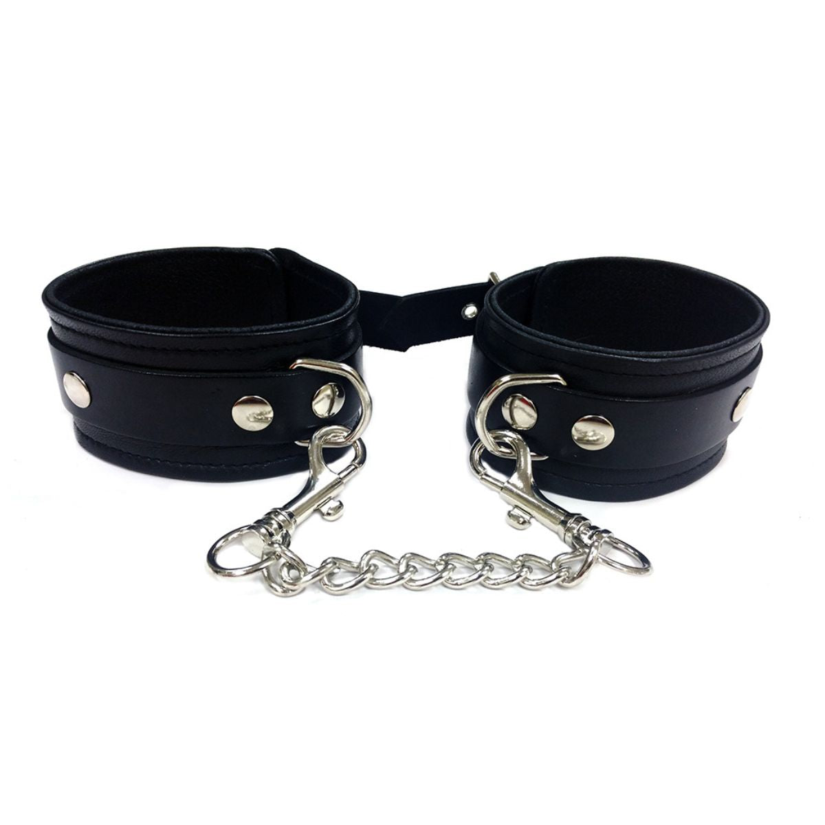 Rouge - Classic Leather Wrist Cuffs - Boutique Séduction