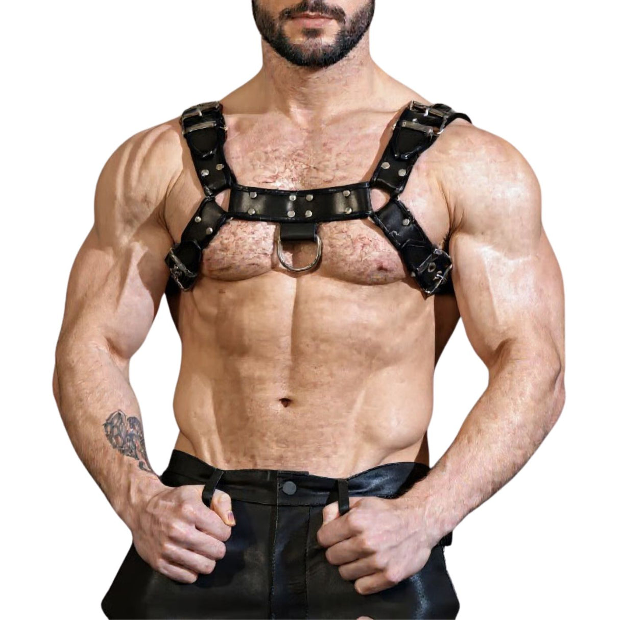 Harnais en Cuir O.T H-Front