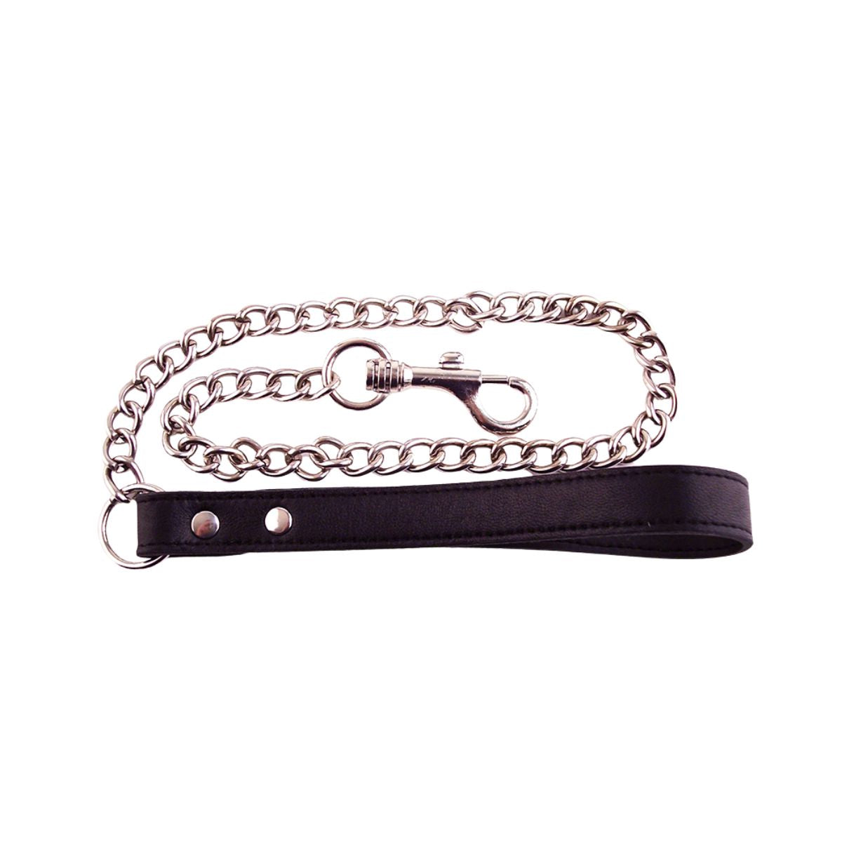 Rouge - Leather Lead with Chain - Boutique Séduction