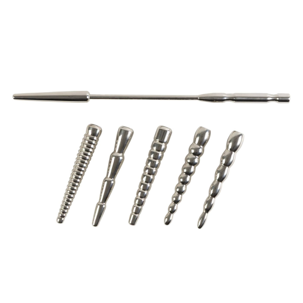 Ensemble de Plugs Péniens en Acier Inoxydable avec Poignée