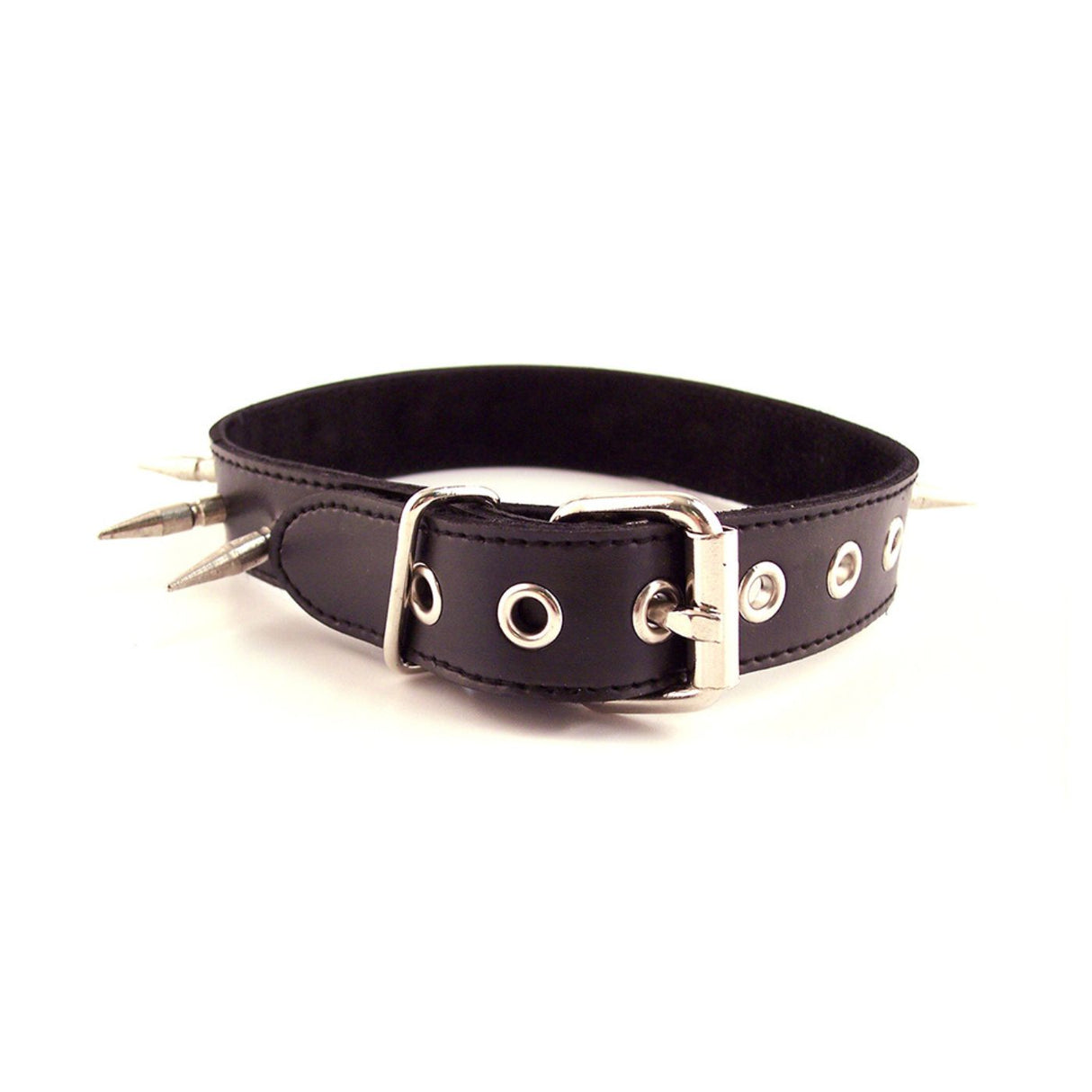 Collier à Pointes en Cuir