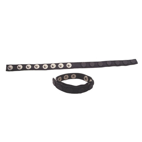 Rouge - Leather Single Multi Snap Strap - Boutique Séduction