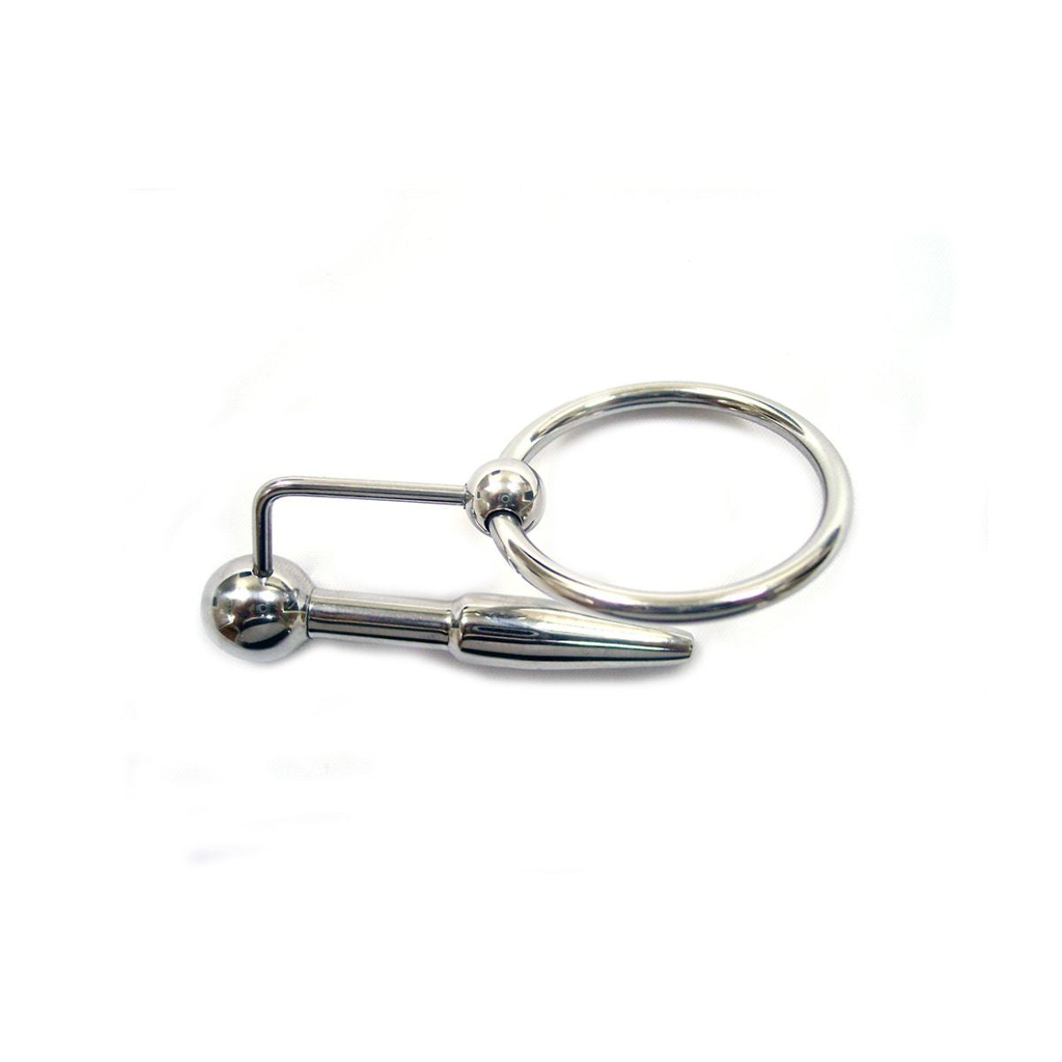 Rouge - Stainless Steel Urethral Plug & Cock Ring - Boutique Séduction