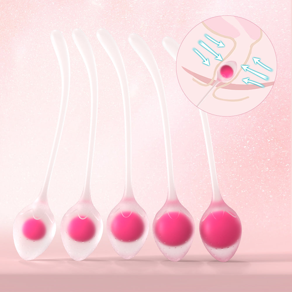 Crystal Strawberry Kegel Ball Set