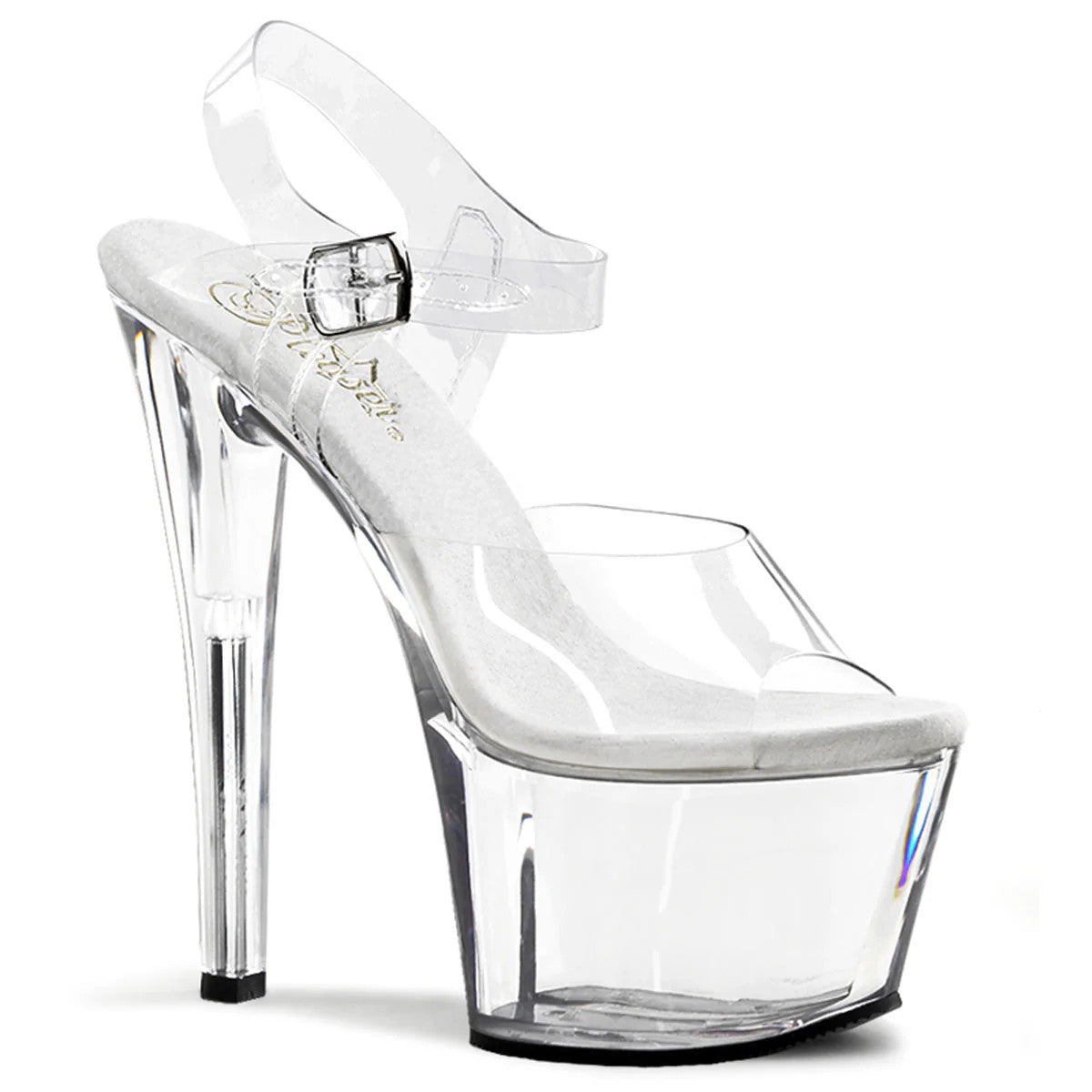 Platform Sandals With Ankle Strap 7" Heel Pleaser Shoes - Boutique Séduction