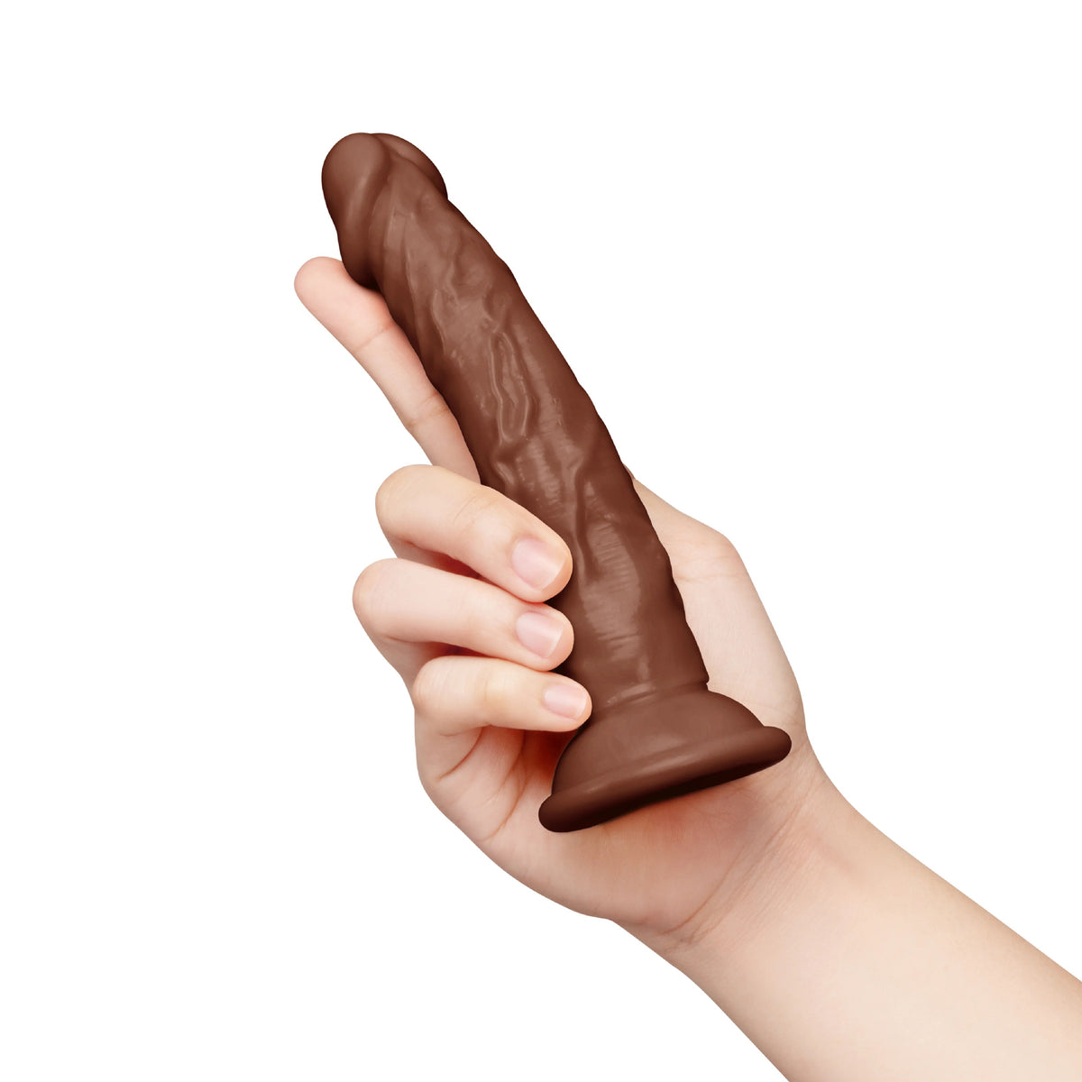 Together Tones 6.75-Inch Realistic Curved Strap-On Dildo
