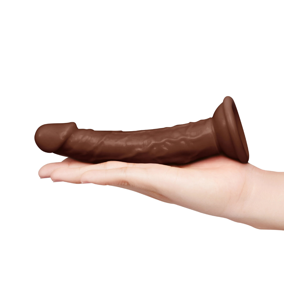 Together Tones 6.75-Inch Realistic Curved Strap-On Dildo