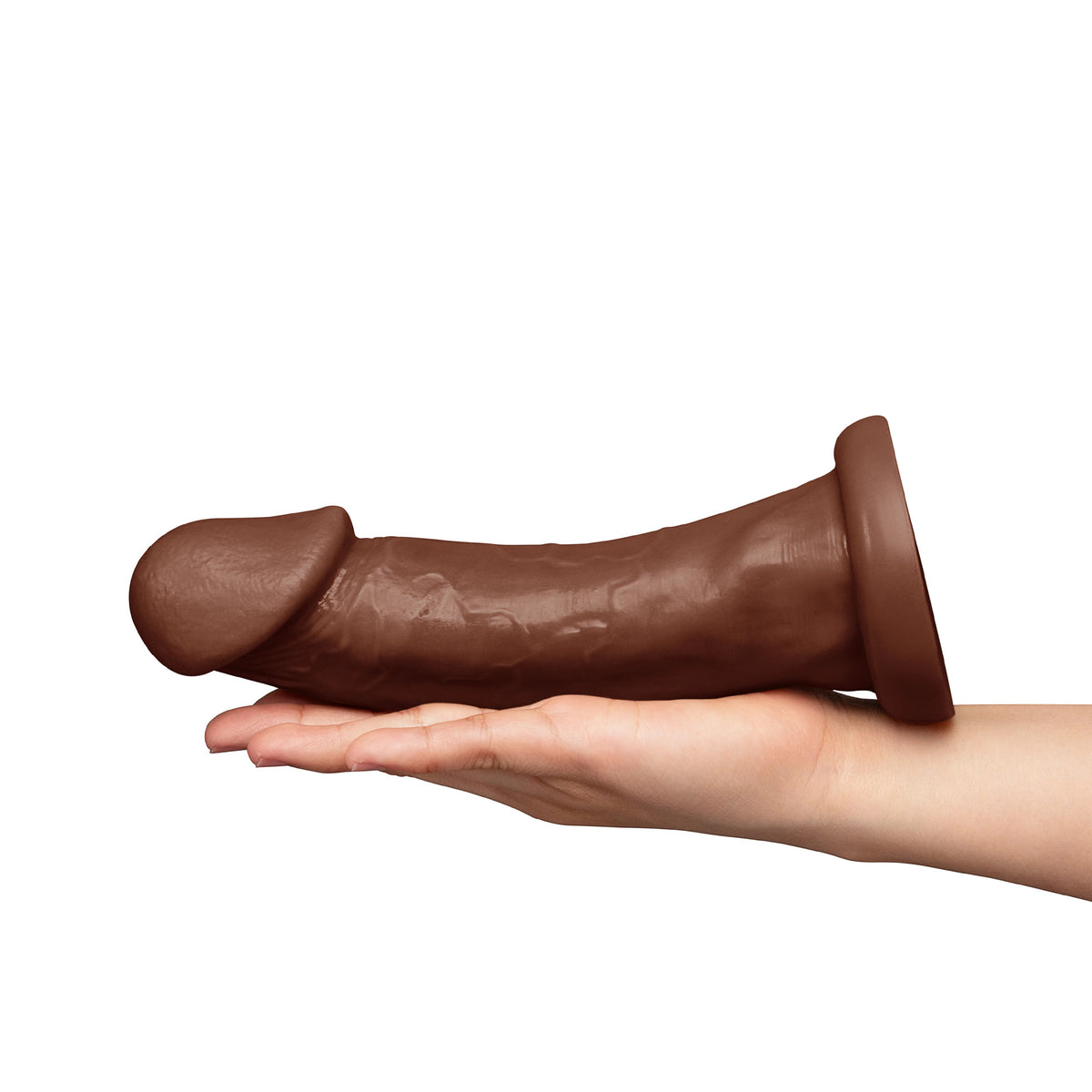 Together Tones 9-Inch Realistic Girthy Strap-On Dildo with Flared Suction Base