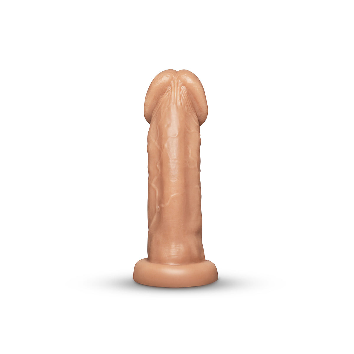 Together Tones 9-Inch Realistic Girthy Strap-On Dildo with Flared Suction Base