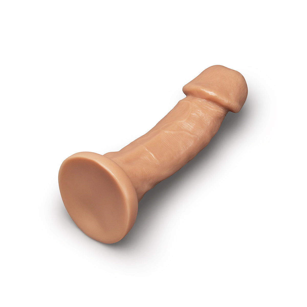Together Tones 9-Inch Realistic Girthy Strap-On Dildo with Flared Suction Base
