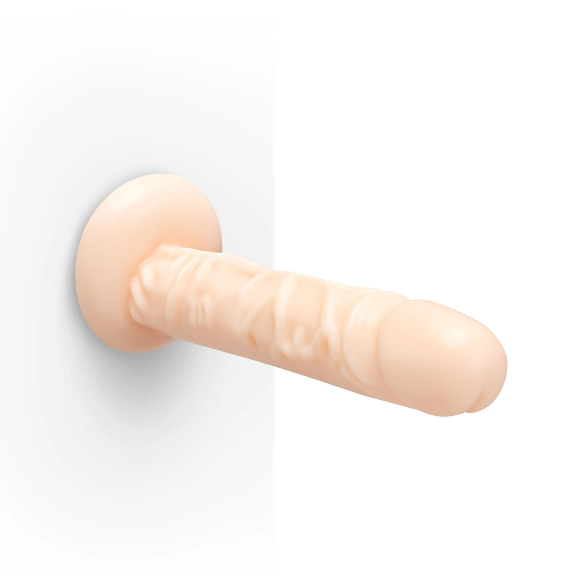 8.25-Inch Realistic Strap-On Dildo with Flared Suction Base