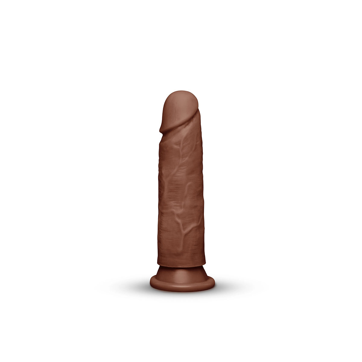 7.75-Inch Realistic Girthy Strap-On Dildo with Flared Suction Base