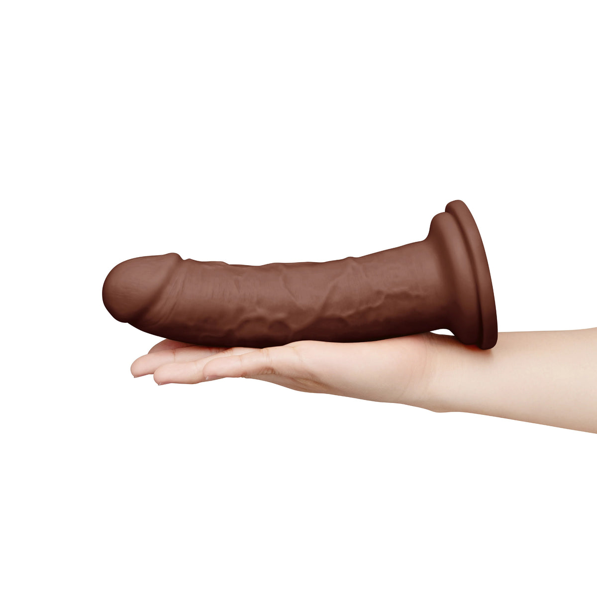 8.5-Inch Realistic Girthy Strap-On Dildo with Flared Suction Base