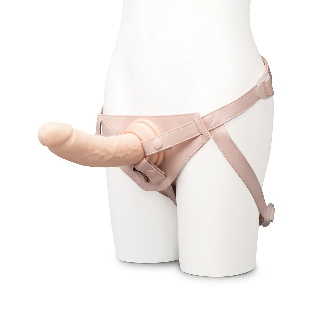 8.5-Inch Realistic Girthy Strap-On Dildo with Flared Suction Base