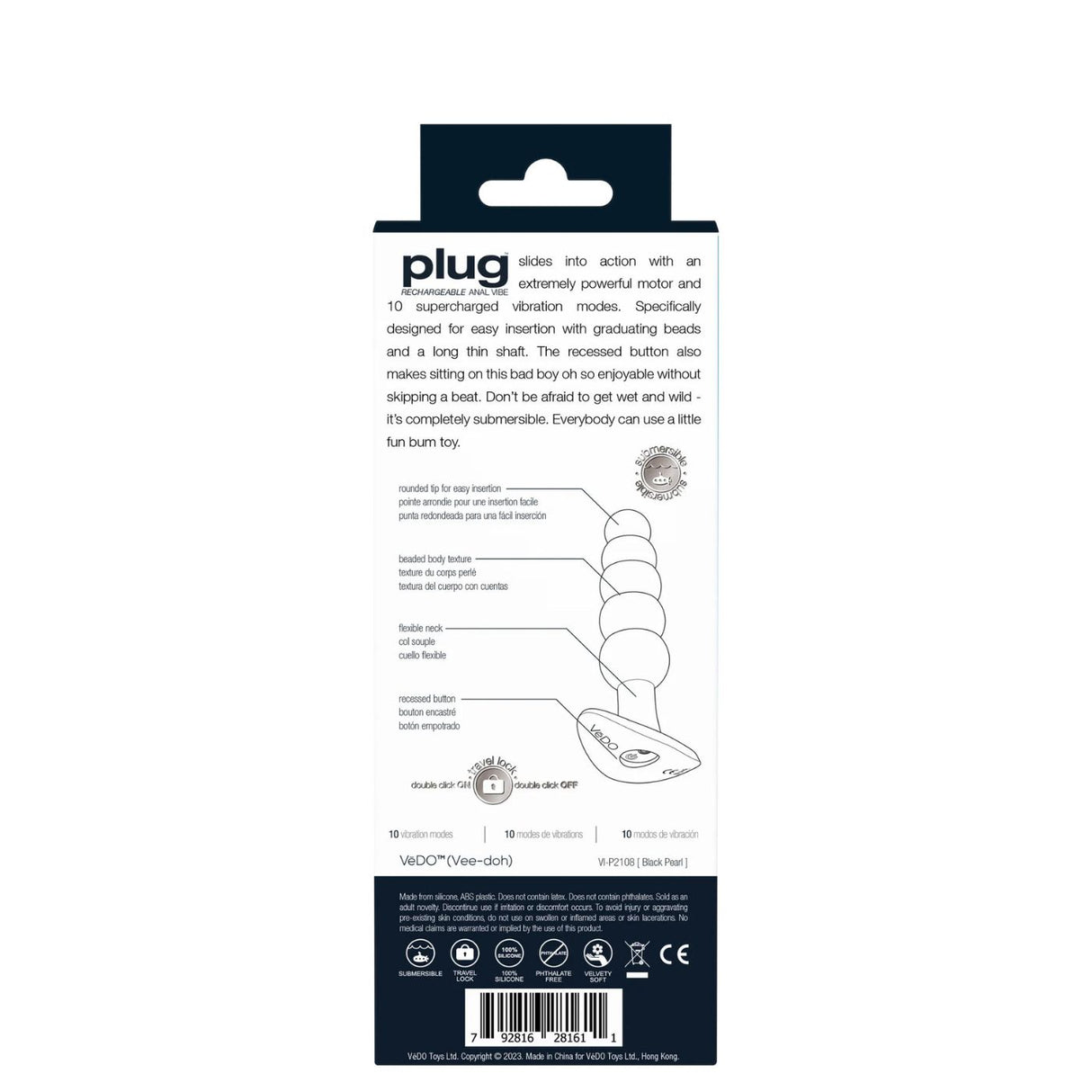 Plug Rechargeable Anal Plug