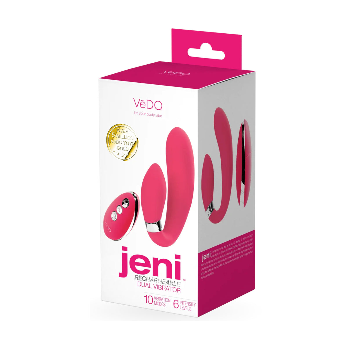 Jeni C-Shaped Dual Motor Vibe VēDO - Boutique Séduction