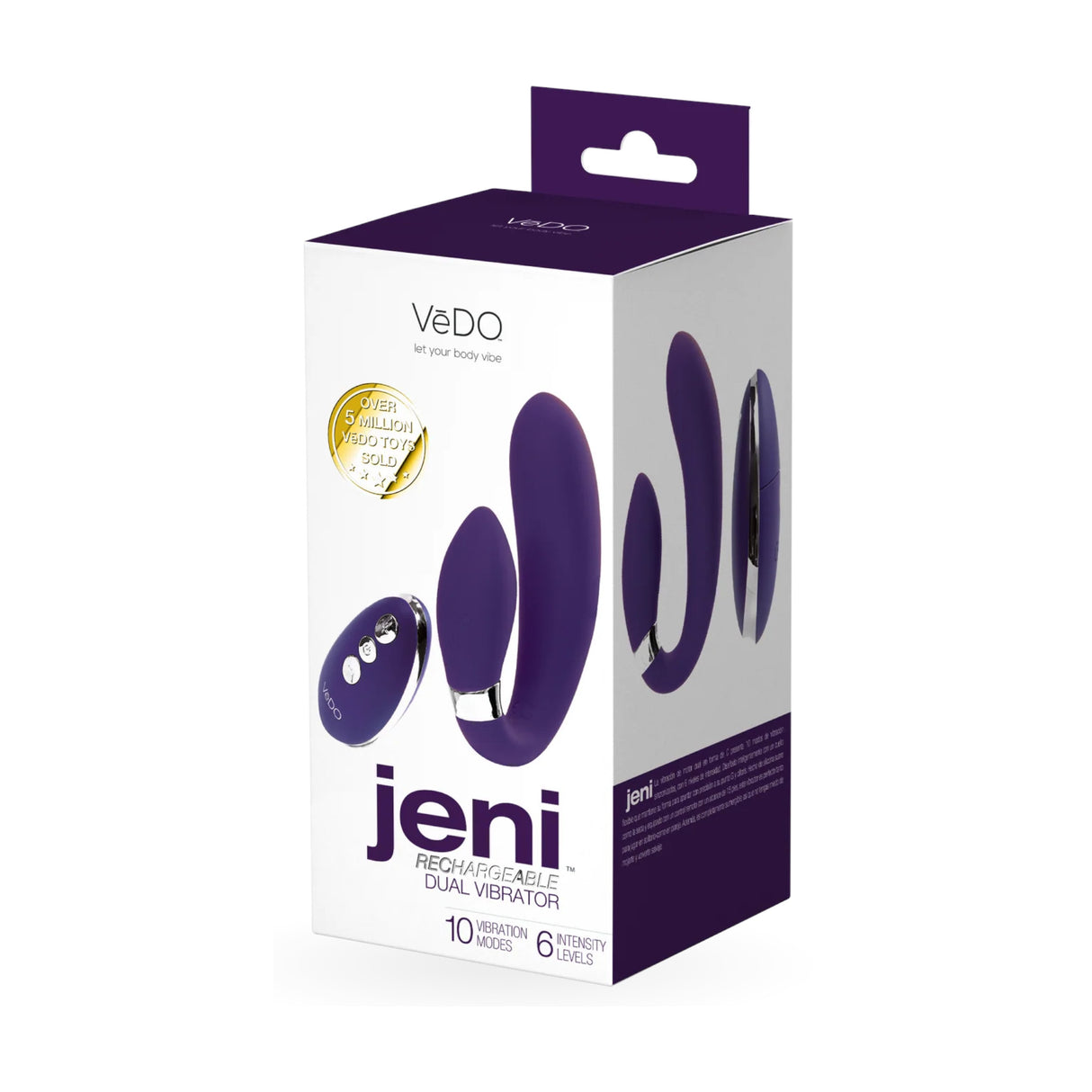 Jeni C-Shaped Dual Motor Vibe VēDO - Boutique Séduction