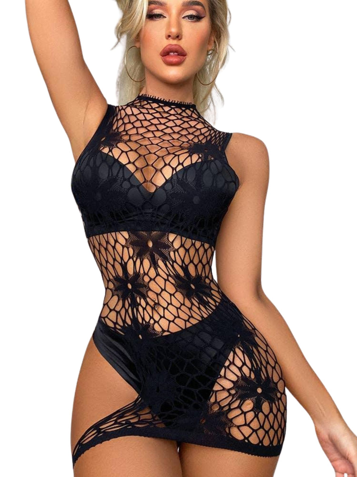 Sweetkama - Fishnet Bodystocking Dress - Boutique Séduction