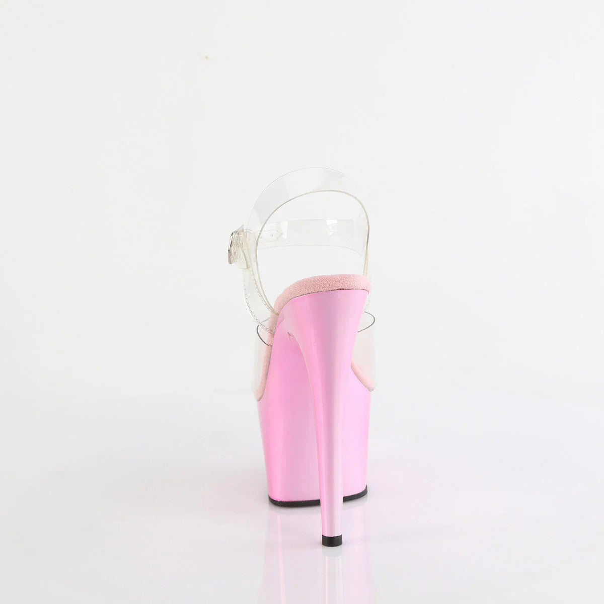 Holographic Sandal 7" Heel Pleaser Shoes - Boutique Séduction