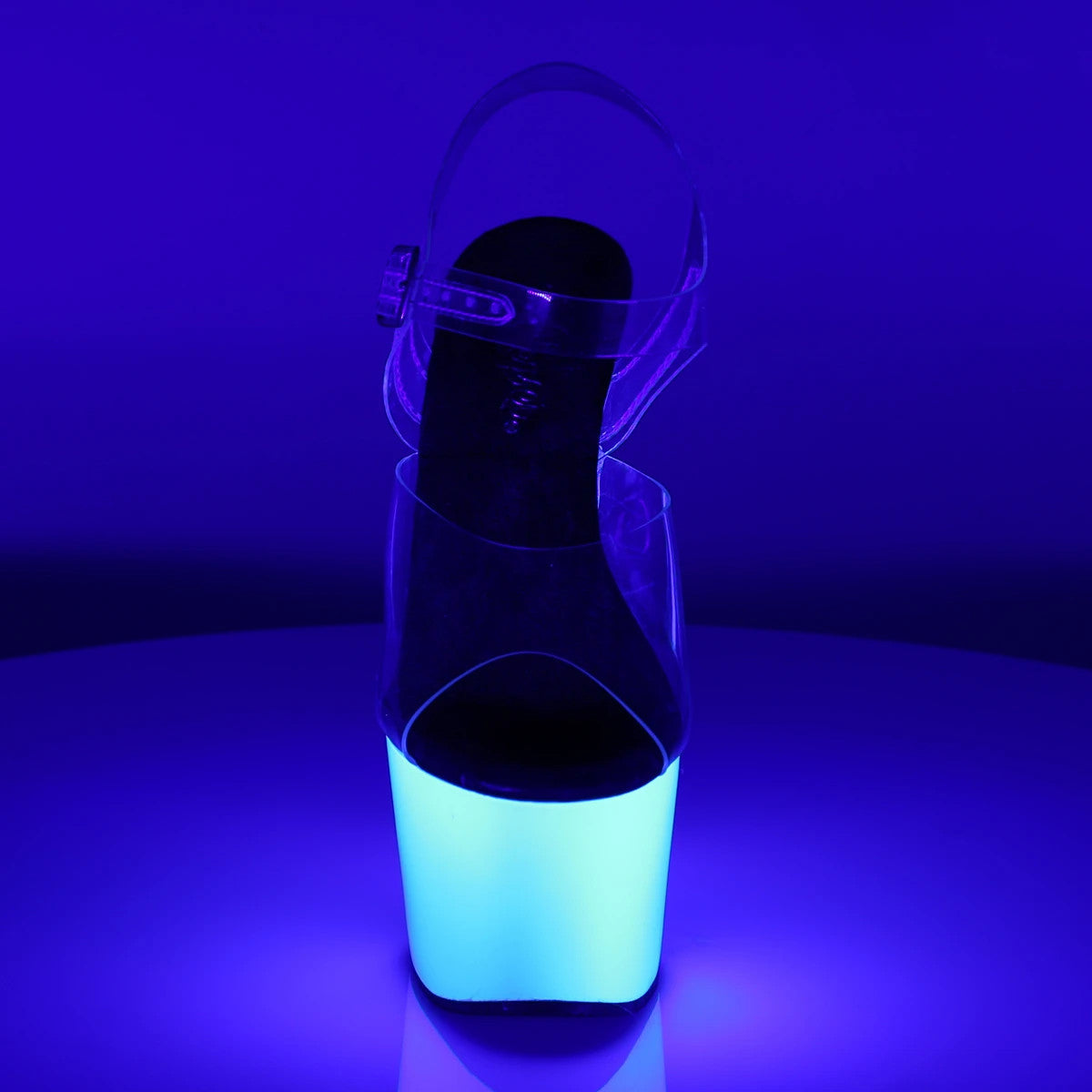 Sandal with UV Light Effect 7" Heel Pleaser Shoes - Boutique Séduction