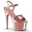 Chrome Sandals Platforms 7" Heel Pleaser Shoes - Boutique Séduction