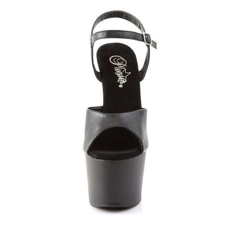 Vegan Leather Platform Sandal 7" Heel Pleaser Shoes - Boutique Séduction
