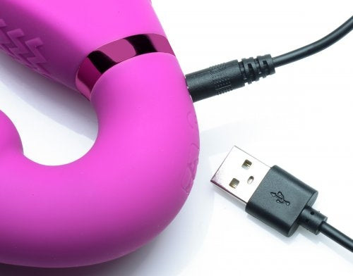 Remote control vibrating strapless strap-on - Strap U - 10X Evoke Ergo Fit Strap U - Boutique Séduction